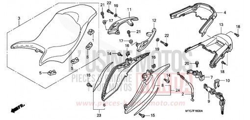 SIEGE/CAPOT ARRIERE CB600FA39 de 2009